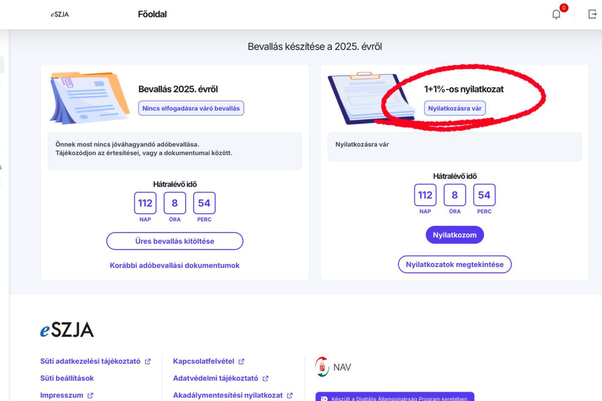 Válaszd az 1+1% felajánlási lehetőséget